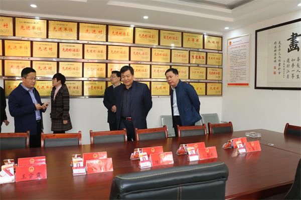 4月13区人大马主任一行调研义堂镇人大建设情况
